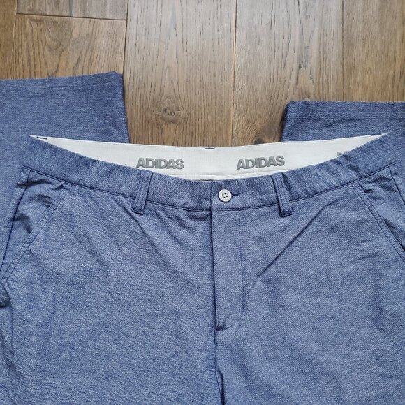 ADIDAS Men's Sport Slacks Blue Activewear Pants 38 x 32 Pockets Lightweight - Picture 8 of 9
